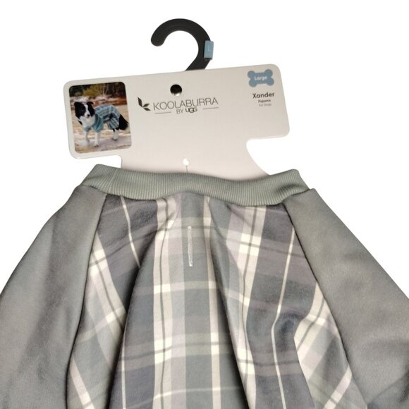 Koolaburra By UGG Xander Large Dog Pajamas With Green Plaid Design - Picture 6 of 9